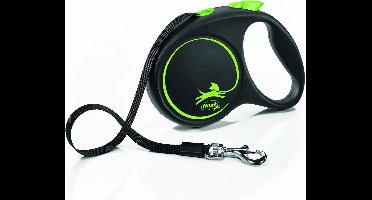 Flexi Rollijn Black Design Tape Groen