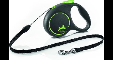 FLEXI | Flexi Rollijn Black Design Cord Groen