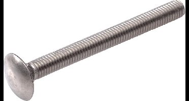 Hoenderdaal slotbout rvs (a2)    m6 x 30 mm   din 603 a2 - doos à 50 stuks