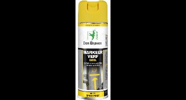 Den Braven Markeerspray Geel - Spuitbus - 400ml - Zwaluw
