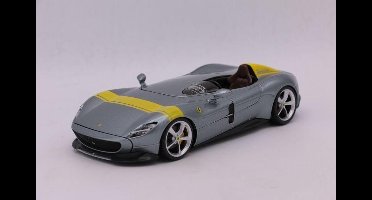 Bburago  Ferrari MONZA SP1 grijs/geel schaalmodel 1:24