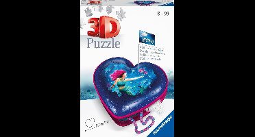 Ravensburger Hartendoosje Enchanting Mermaids - 3D puzzel - 54 stukjes