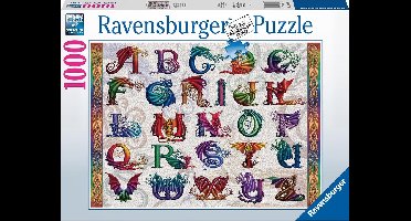 Ravensburger puzzel Drakenalfabet - Legpuzzel - 1000 stukjes