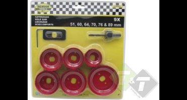 Gatenzagen, Gatenzaag, 9 delig, Gatenboor, Benson