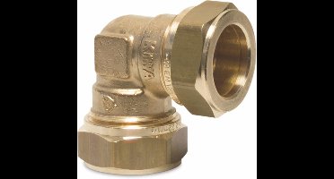 Bonfix Knie 90° messing 15 mm knel KIWA/GASTEC