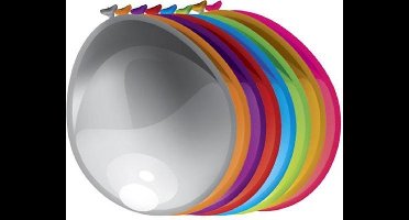 Ballonnen gekleurd metallic 50 stuks 30 cm