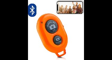 MOJOGEAR Bluetooth remote shutter - Afstandsbediening voor smartphone camera — Compatibel met Android / iOS / Windows Phone – Oranje