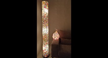 Staande lamp Handgemaakte Vloerlamp woonkamer slaapkamer Decoratie Design  slaapkamer cilinder glass multi color 150 cm