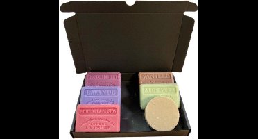 Zeepset savon de marseille + Shampoo bar, Lavendel, Patchouli, fruit de la passion, Aloë vera, Vanille