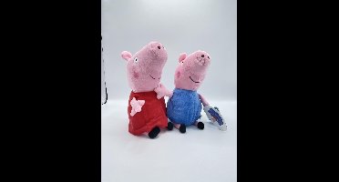 Peppa pig knuffel SET| Peppa big en George 30cm| Voordeelset van twee | Origineel | GIFT QUALITY |