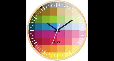 Fisura Retro Houten Wandklok - 30 cm - Jaren 70