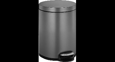 EKO - Serene pedaalemmer 5 liter - Steel Plastic - platinum - Prullenbak