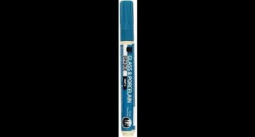 Glas- en porseleinstift, lijndikte 2-4 mm, dekkend, turquoise, 1 stuk