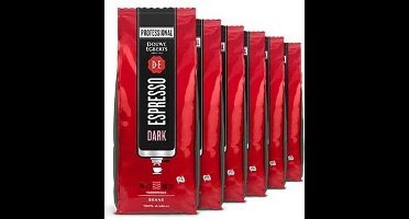 Douwe Egberts | Espresso Dark Roast koffiebonen | Doos 6 x 1 kg