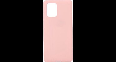 Shop4 - Samsung Galaxy S10 Lite Hoesje - Zachte Back Case Mat Licht Roze