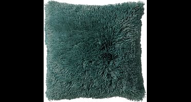 Dutch Decor FLUFFY - sierkussen 60x60 cm - superzacht - XL kussen - Sagebrush Green - groen - Inclusief binnenkussen - Luxe kussens voor woonkamer & bank