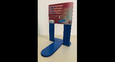 Boekensteun blauw, set van 2