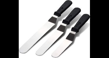 Cosy @ Home - Paletmes - Glaceermes - Set van 3 - Schuine Spatel