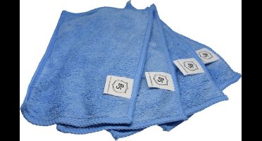 4x Nano brillendoekjes blauw Brightandshine - brilreiniging - Nano reiniging - brillendoek - nanodoek - wonderdoek