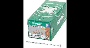 Spax - Tellerkopschroeven - Torx 30 - 6,0 x 140mm - Deeldraad - WIROX (100 stuks)