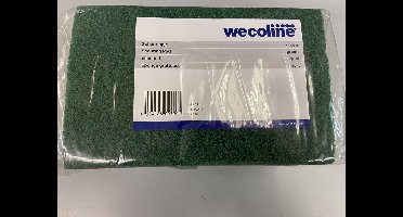 Weco schuurlapje groen 150x230 mm 10 stuks