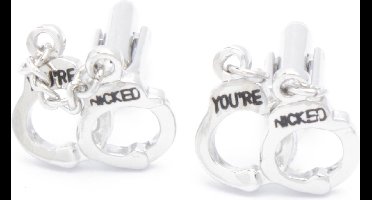Manchetknopen - Handboeien Zilverkleurig You Are Nicked