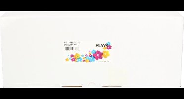 FLWR - Printetiket / 11354 / 10-pack / Wit - geschikt voor Dymo