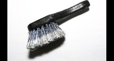 Professionele Velgenborstel, 21 cm. Grijs/Zwart