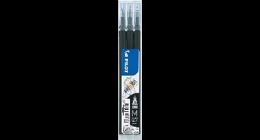 Pilot Frixion - Set vullingen voor Frixion ball & Clicker - 0.7mm - Zwart - doos 12 setjes a 3 stuks