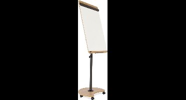 Rocada Natural verrijdbare Flipover 69 x 99 cm - Magnetische whiteboard tafel