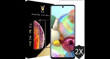 Screenprotector geschikt voor Samsung A71 - 2x Glas Screen Protector
