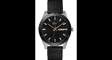 Lacoste Legacy 2010982 Horloge - Leer - Zwart - Ø 42 mm