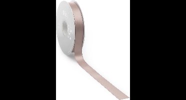 Satijn lint 16 mm roze op rol van 25 meter
