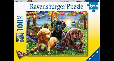 Ravensburger puzzel Honden picknick - Legpuzzel - 100 stukjes
