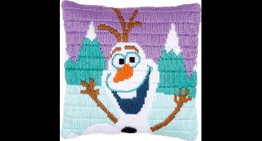 Vervaco - Spansteekkussen kit - Disney Olaf - PN-0169170 - Borduren - Borduurpakket - Borduurpakket volwassenen - Borduurpakket kind