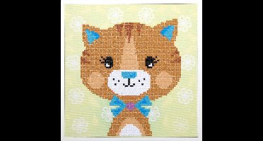 Vervaco - Diamond painting kit - Poes - PN-0179853 - - Borduurpakket volwassenen - Borduurpakket kind