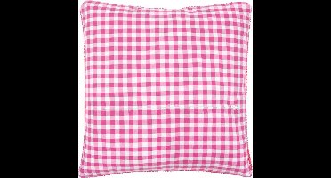 Vervaco - Kussenrug met rits - roze ruit - PN-0154664 - Borduren - Borduurpakket - Borduurpakket volwassenen - Borduurpakket kind