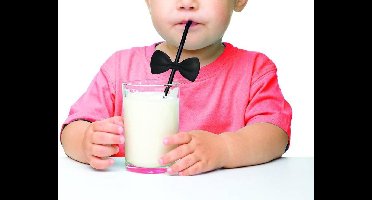 Bow Tie Straws rietjes met strikje Zwart