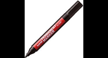 Uni Zwarte Permanent Marker 320 F - Watervaste stift met ronde punt