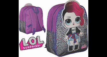 LOL Surprise - Rugzak - Paars - L.O.L. Surprise! - Rugtas - 32 x 25 cm.