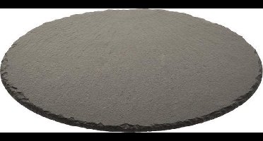 Decoratie Dijk Natural Collections Onderzetter Leisteen Rond Zwart 30Cm