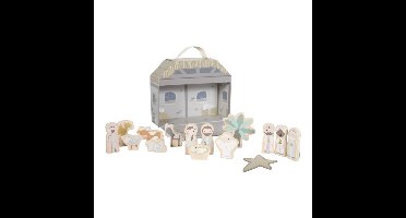 Little Dutch Speelkoffer Kerststal Kerst - Vanaf 18 maanden