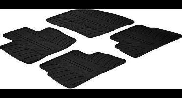 Gledring Rubbermatten passend voor Honda Civic 5 deurs 2006- 2011 (T profiel 4-delig + montageclips)