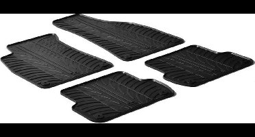 Gledring Rubbermatten passend voor Audi A4 8E 2001-2008 / Seat Exeo (T profiel 4-delig + montageclips)