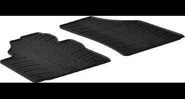 Gledring Rubbermatten passend voor Volkswagen Caddy 2004-2015 & 2015- (G profiel 2-delig + montageclips)