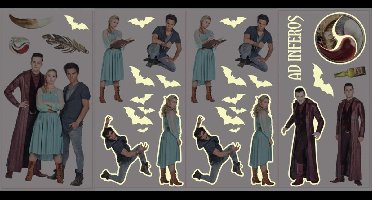 Nachtwacht vinyl glow muurstickers.