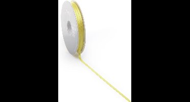 Geel Satijnlint| zeer luxe kwaliteit |3 mm / 50 mtr.