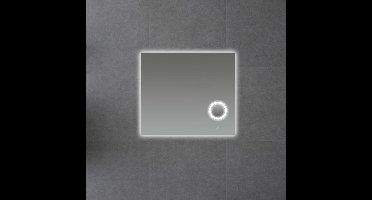 BADKAMERSPIEGEL MET LED VERLICHTING EN MAKE UP SPIEGEL 80 MET SPIEGELVERWARMING