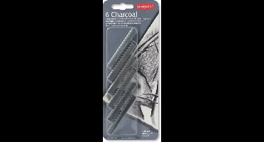 Compressed Charcoal blister met 6 ( 2 van elk)