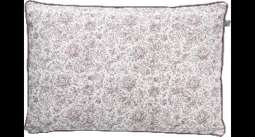 Dutch Decor CESAR - Sierkussen 40x60 cm - aubergine - paars - roze - bloemen - Inclusief binnenkussen